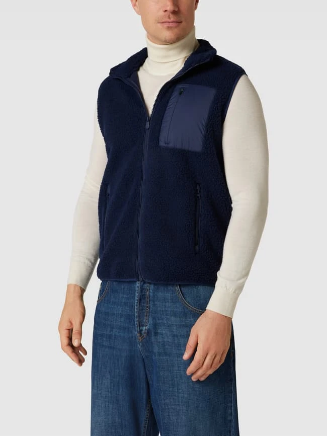 SAVE THE DUCK Weste Mit Label-Patch Modell 'ISMAEL' - Dunkelblau 4 SAVE THE DUCK Weste Mit Label-Patch Modell 'ISMAEL' - Dunkelblau – Bild 4