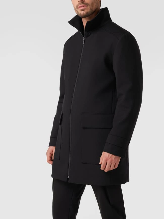 HUGO Wendemantel Mit Stehkragen - Schwarz 4 HUGO Wendemantel Mit Stehkragen - Schwarz – Bild 4