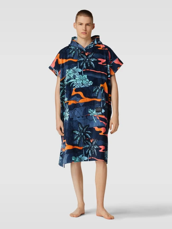 Rip Curl Handtuch Mit Label-Patch Modell 'COMBO' - Dunkelblau 1 Rip Curl Handtuch Mit Label-Patch Modell 'COMBO' - Dunkelblau