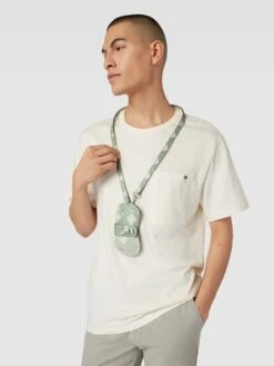 Baldessarini Handytasche Mit Allover-Logo-Muster Modell 'KEYKO' - Helltürkis