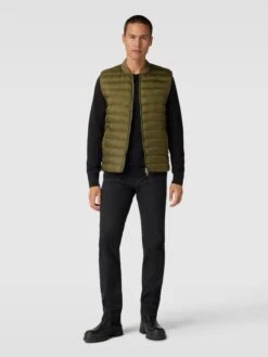 Gant Steppweste Mit Leistentaschen Modell 'Gillet' - Olivgrün