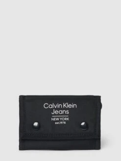 Calvin Klein Jeans Portemonnaie Mit Label-Print Modell 'SPORT' - Schwarz