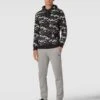 PUMA PERFORMANCE Hoodie Mit Allover-Print - Schwarz