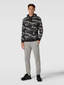 PUMA PERFORMANCE Hoodie Mit Allover-Print - Schwarz