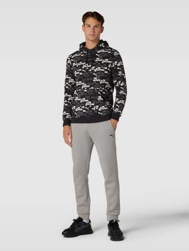 PUMA PERFORMANCE Hoodie Mit Allover-Print - Schwarz 1 PUMA PERFORMANCE Hoodie Mit Allover-Print - Schwarz