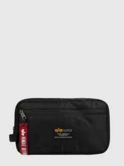 Alpha Industries Kulturbeutel Aus Textil - Schwarz