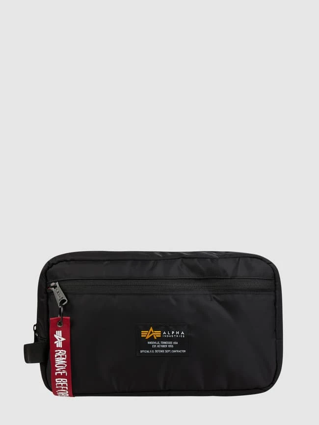 Alpha Industries Kulturbeutel Aus Textil - Schwarz 1 Alpha Industries Kulturbeutel Aus Textil - Schwarz