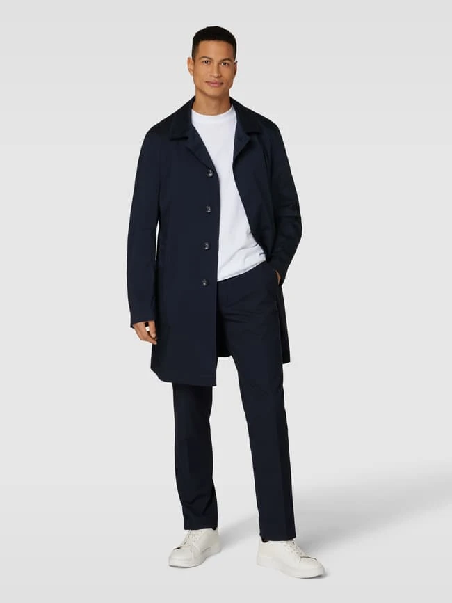BOSS Mantel Mit Eingrifftaschen Modell 'Jared' - Blau 1 BOSS Mantel Mit Eingrifftaschen Modell 'Jared' - Blau