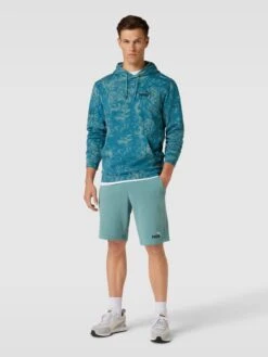 PUMA PERFORMANCE Hoodie Mit Allover-Muster Modell 'Summer' - Petrol