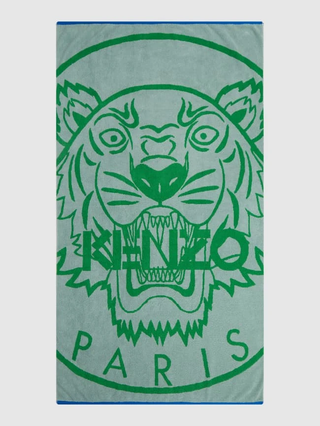 Kenzo Strandtuch Aus Frottee - Grün 2 Kenzo Strandtuch Aus Frottee - Grün – Bild 2