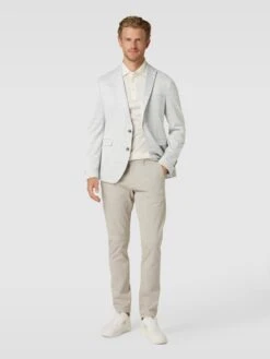 Cinque 2-Knopf-Sakko Mit Viskose-Anteil Modell 'Lento' - Silber