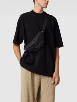 BOSS Bauchtasche Mit Label-Print Modell 'Catch Bumbag' - Schwarz