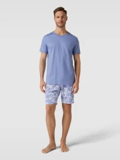 Calida Sweatpants Mit Allover-Muster Modell 'REMIX' - Flieder