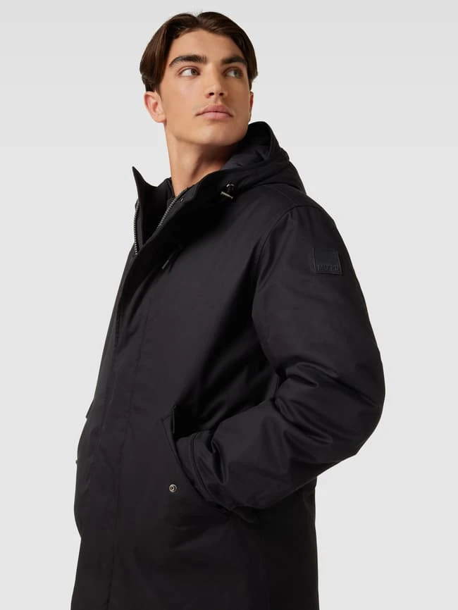 Marc O'Polo Denim Parka Mit Verdecktem Reißverschluss - Schwarz 3 Marc O'Polo Denim Parka Mit Verdecktem Reißverschluss - Schwarz – Bild 3