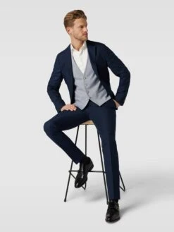 MCNEAL Weste Mit Knopfleiste - Blau