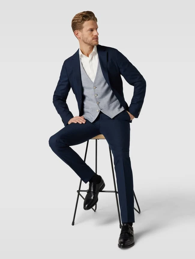 MCNEAL Weste Mit Knopfleiste - Blau 1 MCNEAL Weste Mit Knopfleiste - Blau