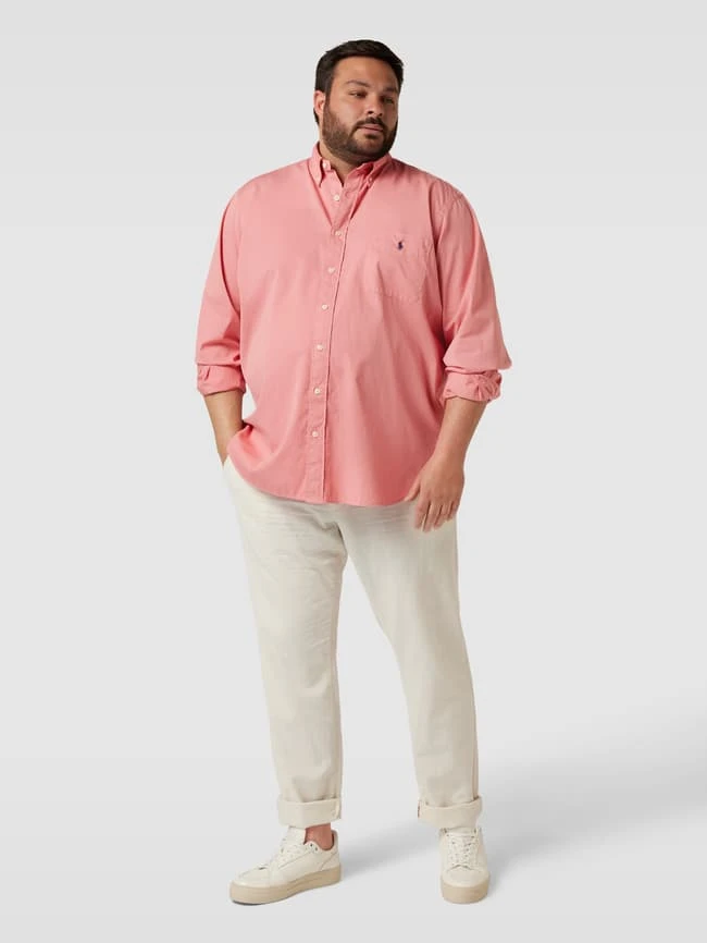 Polo Ralph Lauren Big & Tall PLUS SIZE Freizeithemd Mit Label-Stitching - Hellrot 1 Polo Ralph Lauren Big & Tall PLUS SIZE Freizeithemd Mit Label-Stitching - Hellrot