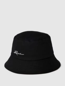 REVIEW Bucket Hat Aus Baumwolle Mit Label-Stitching - Schwarz