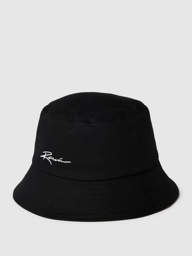 REVIEW Bucket Hat Aus Baumwolle Mit Label-Stitching - Schwarz 1 REVIEW Bucket Hat Aus Baumwolle Mit Label-Stitching - Schwarz