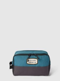Rip Curl Kulturtasche Mit Label-Patch Modell 'GROOM' - Petrol