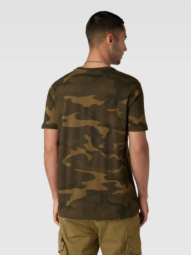 Alpha Industries T-Shirt Mit Allover-Muster Modell 'BASIC' - Olivgrün 5 Alpha Industries T-Shirt Mit Allover-Muster Modell 'BASIC' - Olivgrün – Bild 5