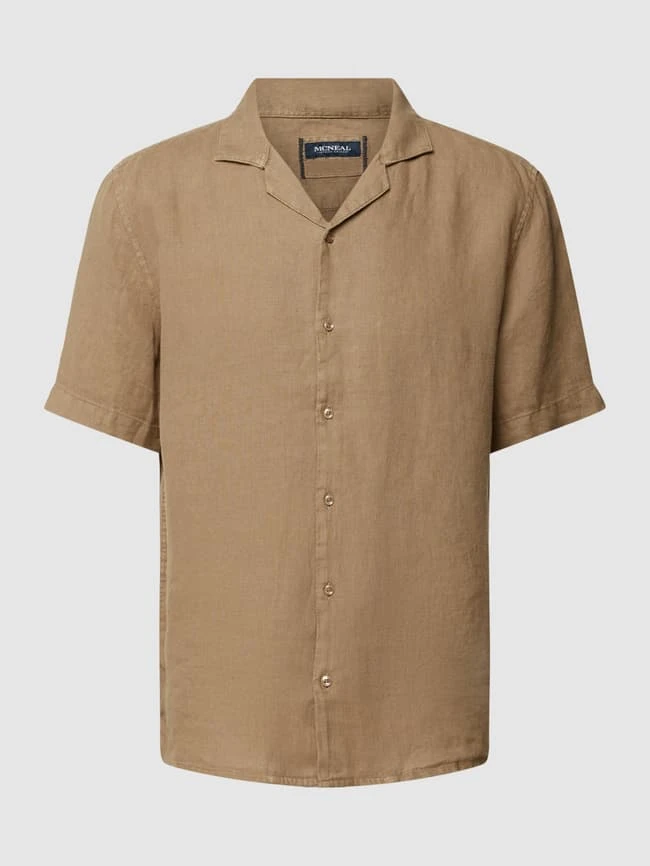 MCNEAL Freizeithemd Aus Leinen - Haselnuss Braun 2 MCNEAL Freizeithemd Aus Leinen - Haselnuss Braun – Bild 2