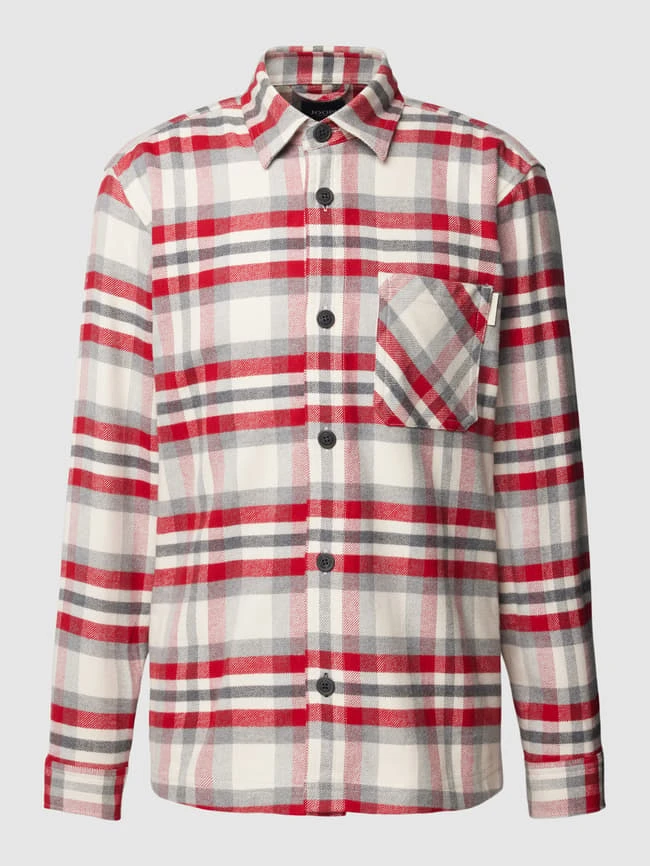 Joop Jeans JOOP! Jeans Hemdjacke Mit Brusttasche Modell 'Harvi' - Dunkelrot 2 Joop Jeans JOOP! Jeans Hemdjacke Mit Brusttasche Modell 'Harvi' - Dunkelrot – Bild 2