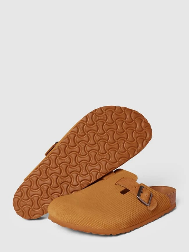 Birkenstock Hausschuhe Aus Echtem Leder Modell 'Boston' - Hellbraun 3 Birkenstock Hausschuhe Aus Echtem Leder Modell 'Boston' - Hellbraun – Bild 3