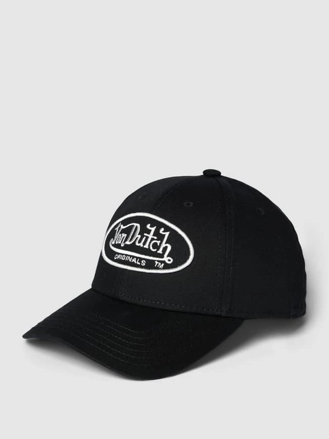 Von Dutch Basecap Mit Label-Detail Modell 'DAD CAP' - Schwarz 1 Von Dutch Basecap Mit Label-Detail Modell 'DAD CAP' - Schwarz