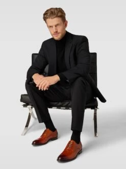 DIGEL Derby-Schuhe Aus Leder Modell 'SEBASTIAN' - Cognac