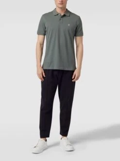 MCNEAL Poloshirt Mit Brand-Stitching - Schilf