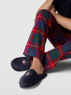 Gant Hausschuhe Mit Label-Stitching - Marineblau