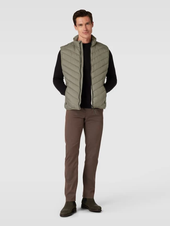 Tom Tailor Steppweste Mit Stehkragen - Olivgrün 1 Tom Tailor Steppweste Mit Stehkragen - Olivgrün