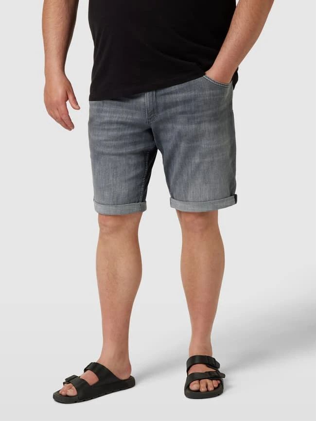 Jack & Jones Plus PLUS SIZE Jeansshorts Mit Fixierten Beinumschlägen Modell 'RICK' - Mittelgrau 4 Jack & Jones Plus PLUS SIZE Jeansshorts Mit Fixierten Beinumschlägen Modell 'RICK' - Mittelgrau – Bild 4