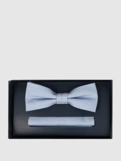 Willen Fliege Und Einstecktuch Im Set - Bleu