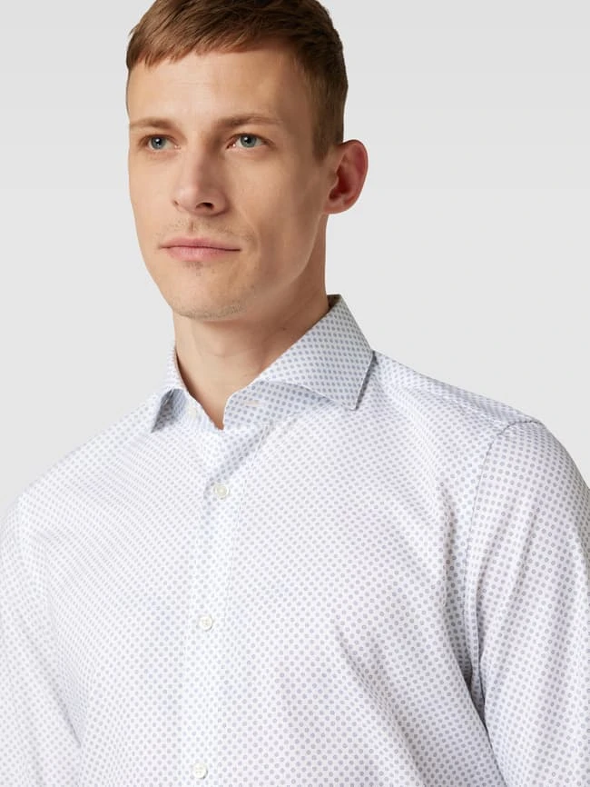 JOOP! Collection Slim Fit Business-Hemd Mit Allover-Muster Modell 'Paiton' - Weiß 3 JOOP! Collection Slim Fit Business-Hemd Mit Allover-Muster Modell 'Paiton' - Weiß – Bild 3