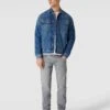 Replay Slim Fit Jeans Mit 5-Pocket-Design Modell 'ANBASS' - Hellgrau