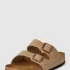 Birkenstock Slides Mit Dornschließe Modell 'ARIZONA' - Haselnuss Braun