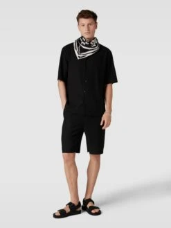 Only & Sons Shorts In Ripp-Optik - Schwarz