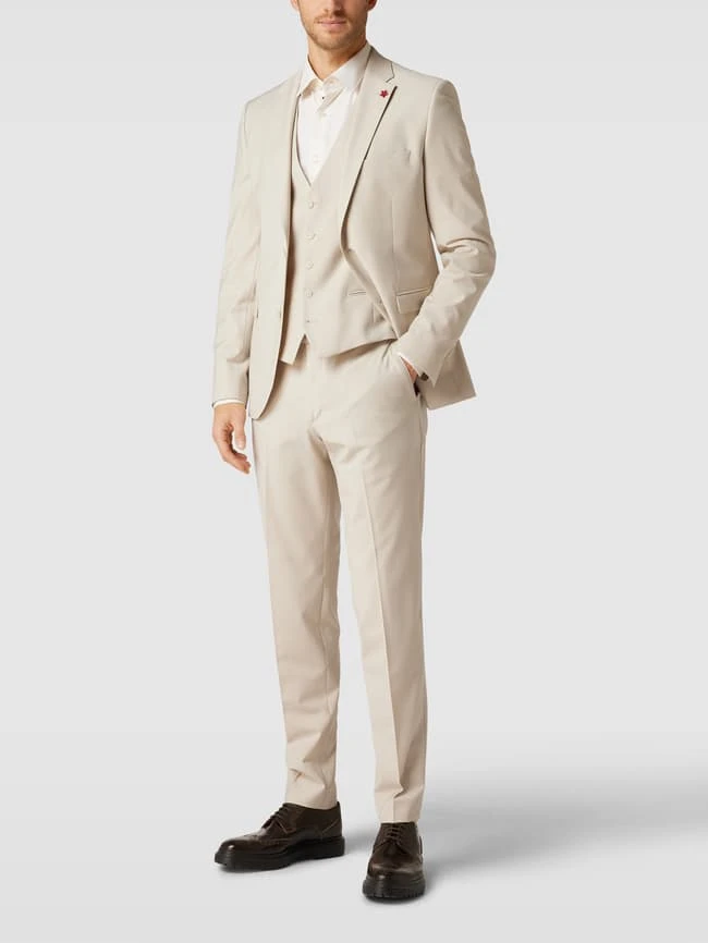 Cinque Anzugweste Mit Paspeltaschen Modell 'Monopoli' - Sand 1 Cinque Anzugweste Mit Paspeltaschen Modell 'Monopoli' - Sand