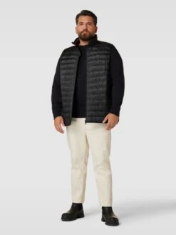 Tommy Hilfiger Big & Tall PLUS SIZE Steppweste Mit Label-Detail - Schwarz