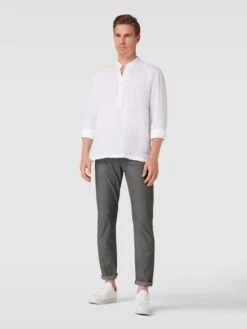 Pierre Cardin Hose Mit Label-Detail Modell 'Lyon' - Mittelgrau