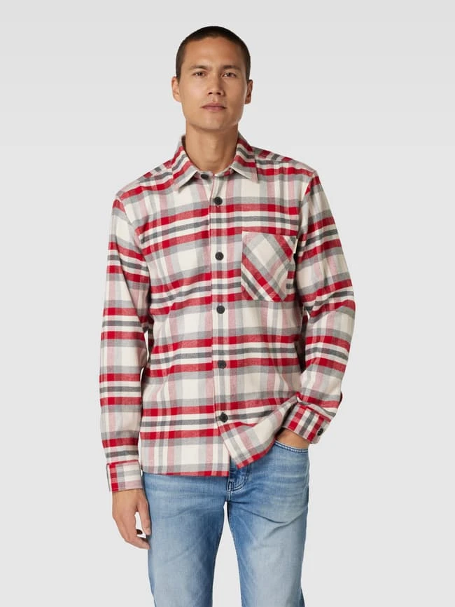 Joop Jeans JOOP! Jeans Hemdjacke Mit Brusttasche Modell 'Harvi' - Dunkelrot 4 Joop Jeans JOOP! Jeans Hemdjacke Mit Brusttasche Modell 'Harvi' - Dunkelrot – Bild 4