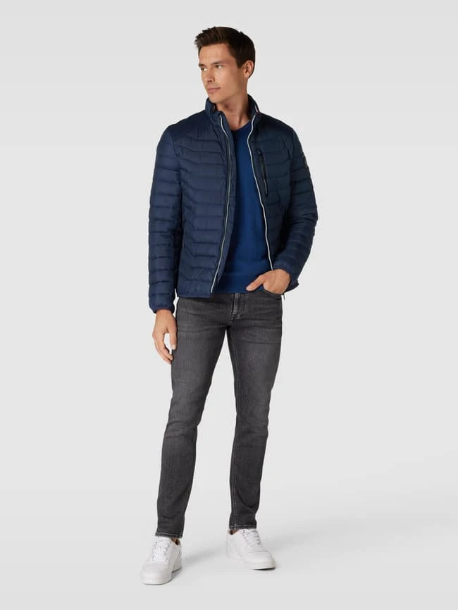 Tom Tailor Steppjacke Mit Label-Patch - Marineblau 1 Tom Tailor Steppjacke Mit Label-Patch - Marineblau