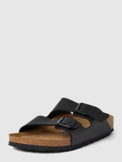 Birkenstock Slides Mit Dornschließe Modell 'Arizona' - Schwarz