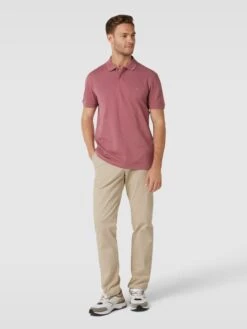 Christian Berg Men Poloshirt Mit Logo-Stitching - Metallic Rosa