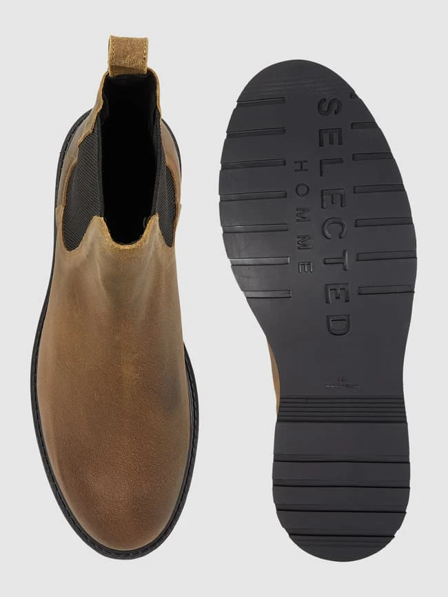 Selected Homme Chelsea Boots Aus Leder Modell 'Tim' - Hellbraun 4 Selected Homme Chelsea Boots Aus Leder Modell 'Tim' - Hellbraun – Bild 4