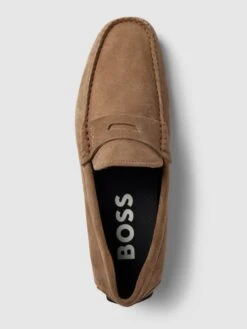 BOSS Mokassins Mit Label-Details Modell 'Noel' - Beige -Herrenbekleidung Angebote 8pb3ija38da32dq2ad758jab70rlaea89h148gqi9ha44c9n89356ca38da4sl2268s48cq7a574mi219go62c1j74pj0d9k68rjichk6or30e1jc4r38db36csm4dpm6hh32p8