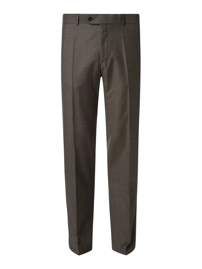 Carl Gross Anzughose Aus Schurwolle Modell 'Stevenson' - Stein 1 Carl Gross Anzughose Aus Schurwolle Modell 'Stevenson' - Stein