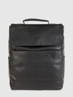 Strellson Rucksack Aus Leder Modell 'Hyde Park' - Schwarz